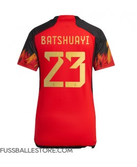 Günstige Belgien Michy Batshuayi #23 Heimtrikot Damen WM 2022 Kurzarm